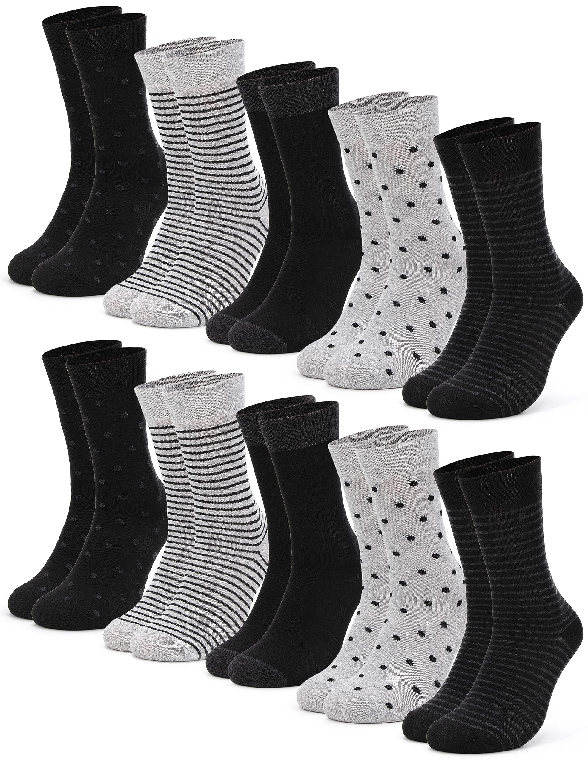 Occulto Damen Muster Socken 10 Paar (Modell: Michaela)