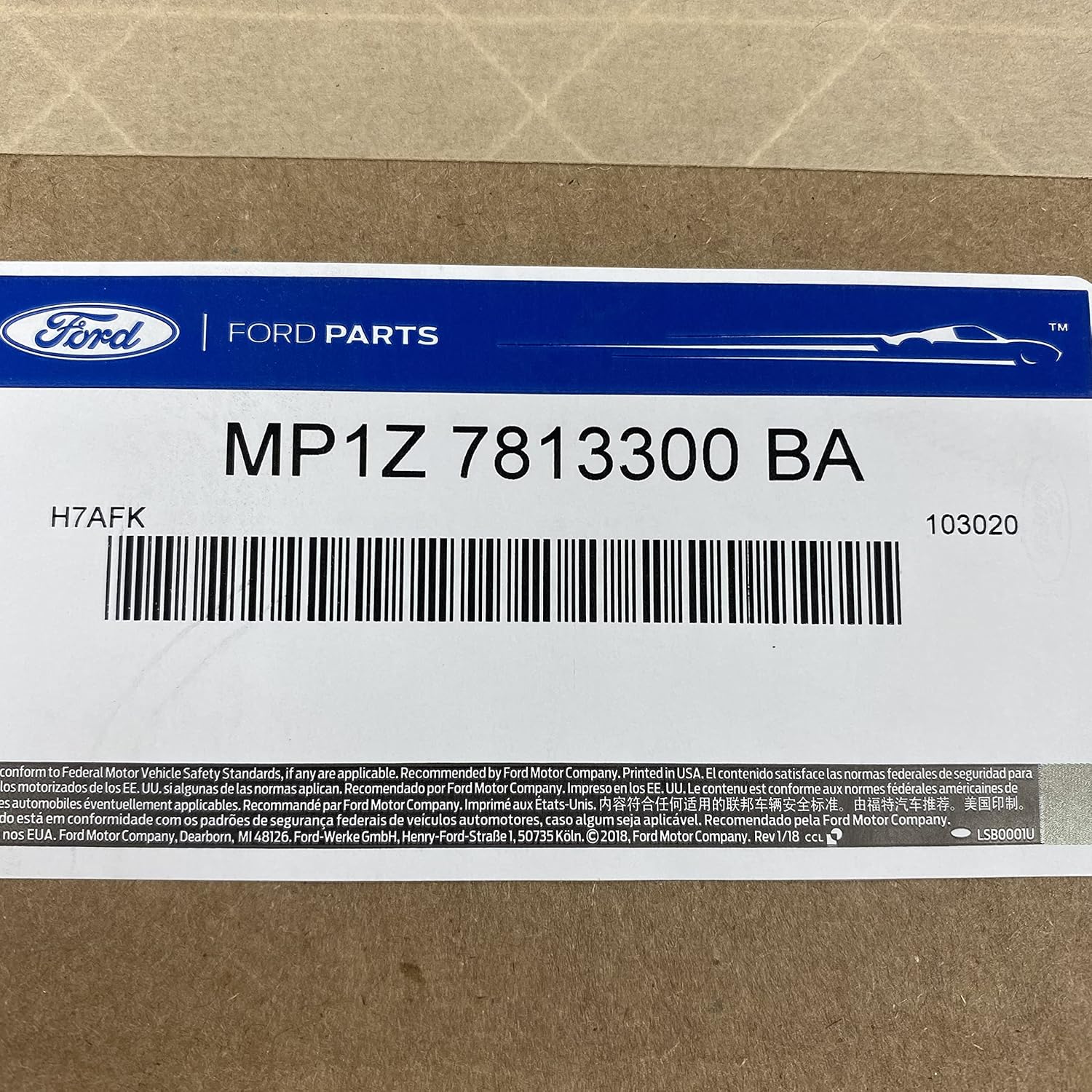 Ford 2021-2024 Bronco Sport OEM Tray Style Molded Black Floor Mats for Vinyl Flooring MP1Z-7813300-BA