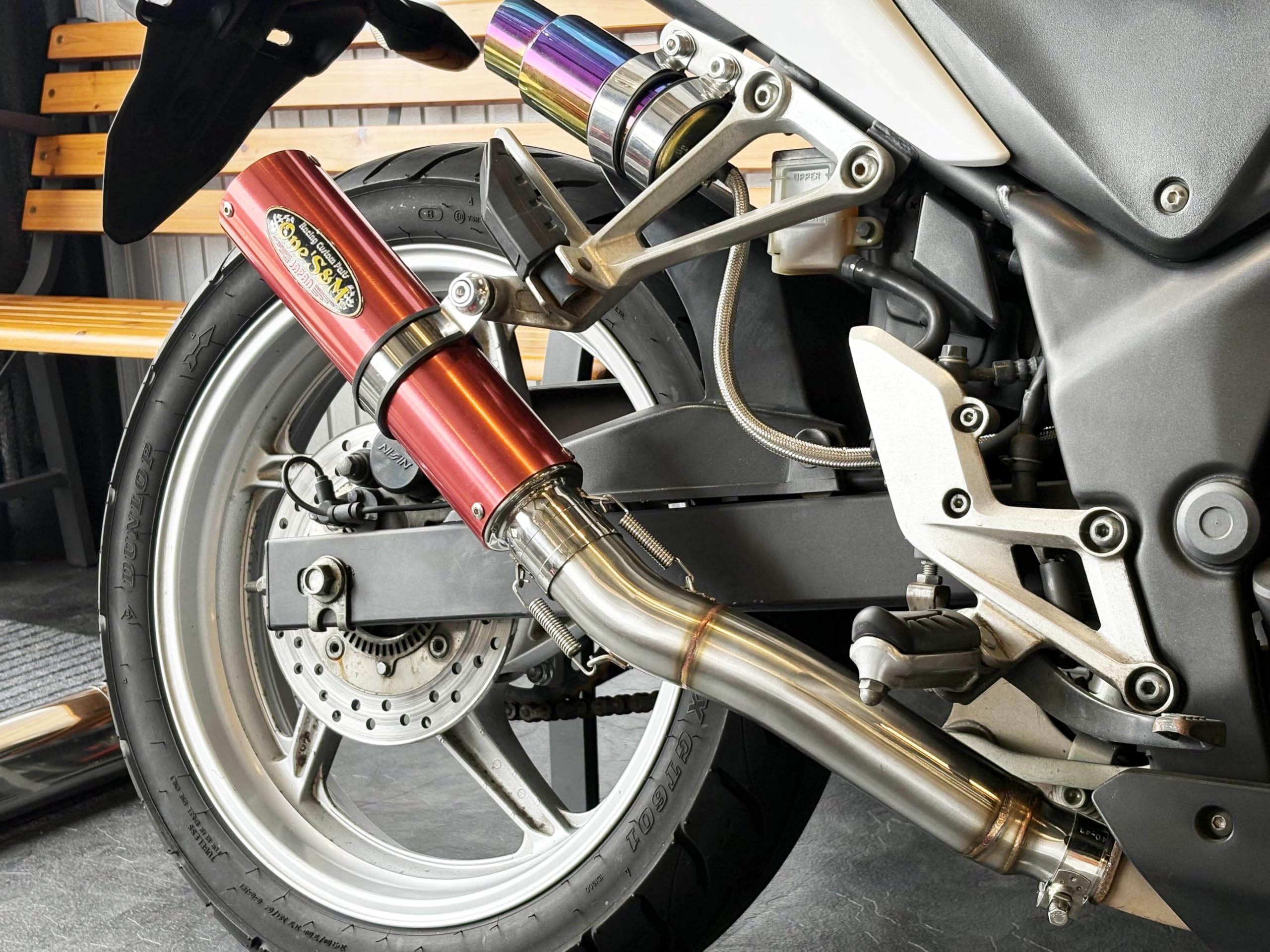 Amazon.co.jp: W2-353RD NEW CBR250R MC41用 スリップオン 