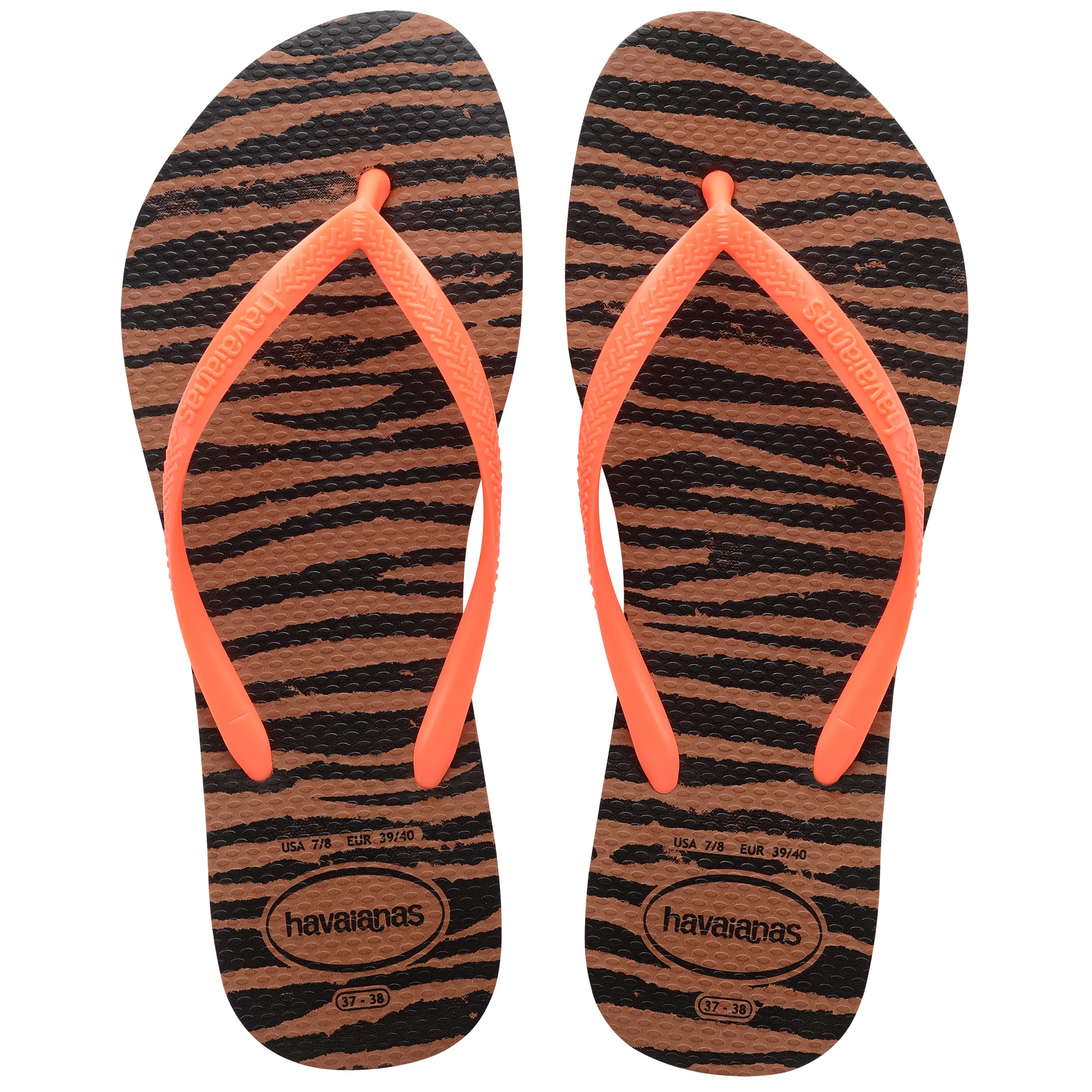 Havaianas Slim Animals Women FlipFlop Rust/Orange 3.5/4 UK