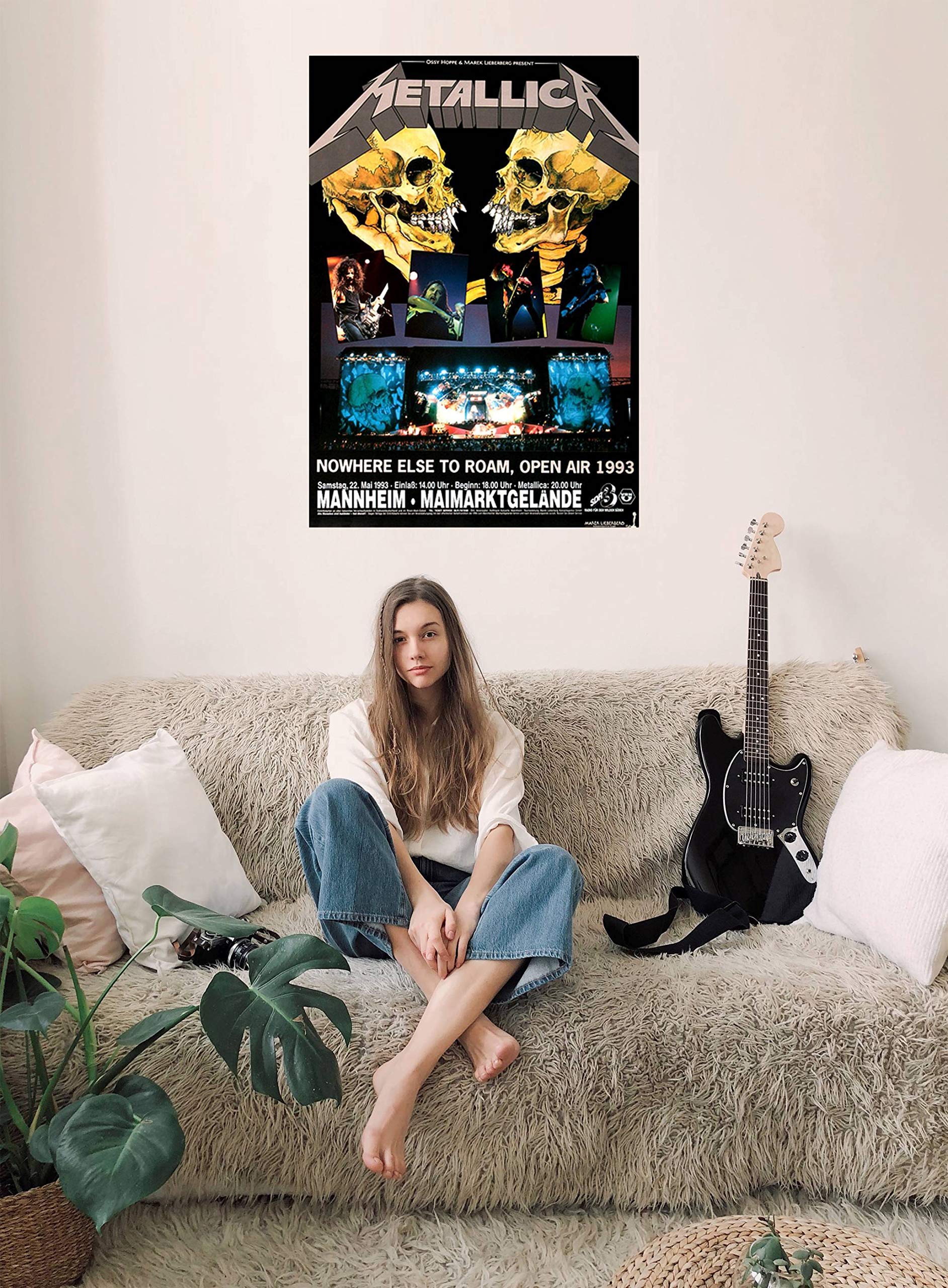 Metallica - Nothing Else Matters, Mannheim 1993 » Konzertplakat/Premium Poster | Live Konzert Veranstaltung | DIN A1 «