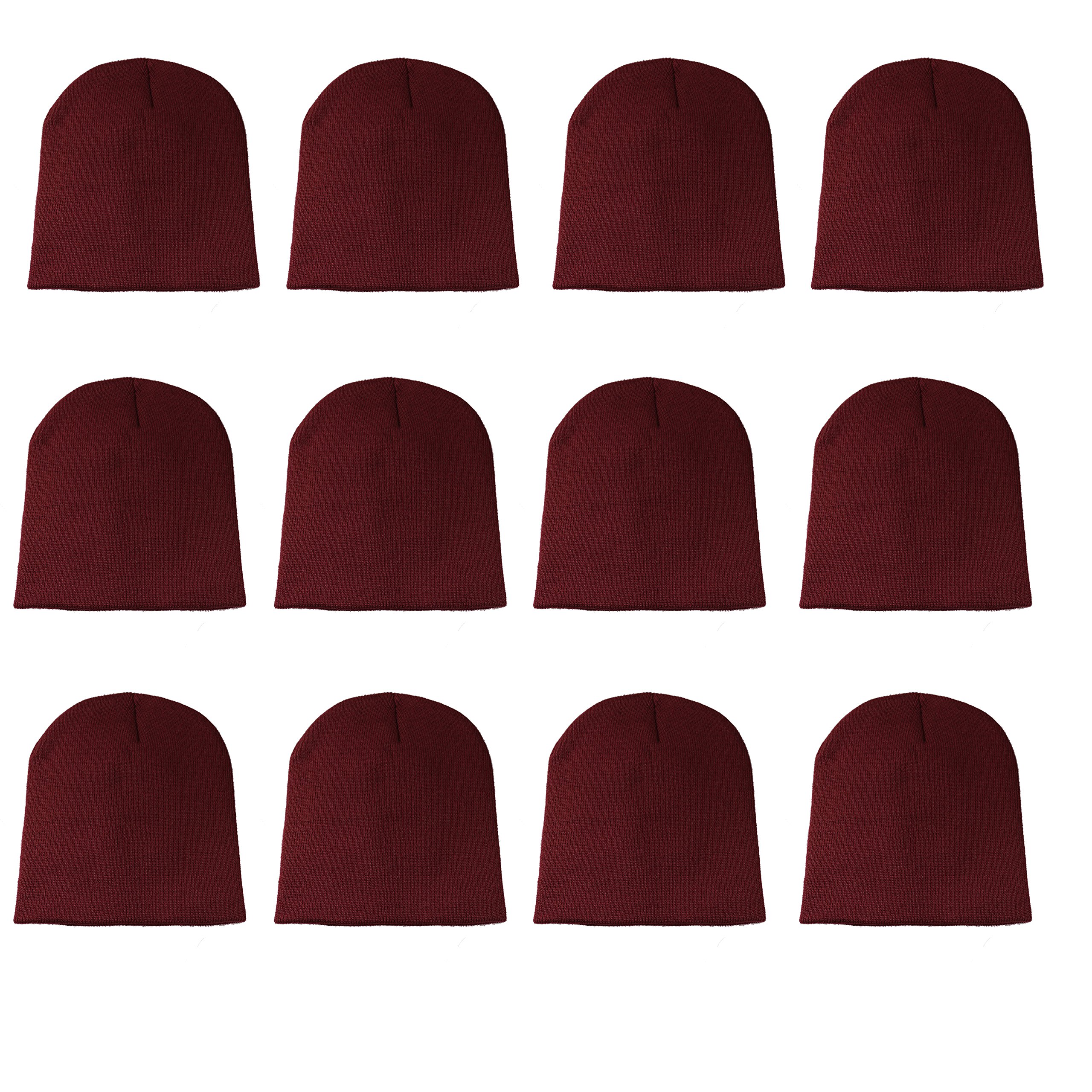 Gelante Knit Skull Cap Warm Winter Slouchy Beanies Hat 9 Inch Long