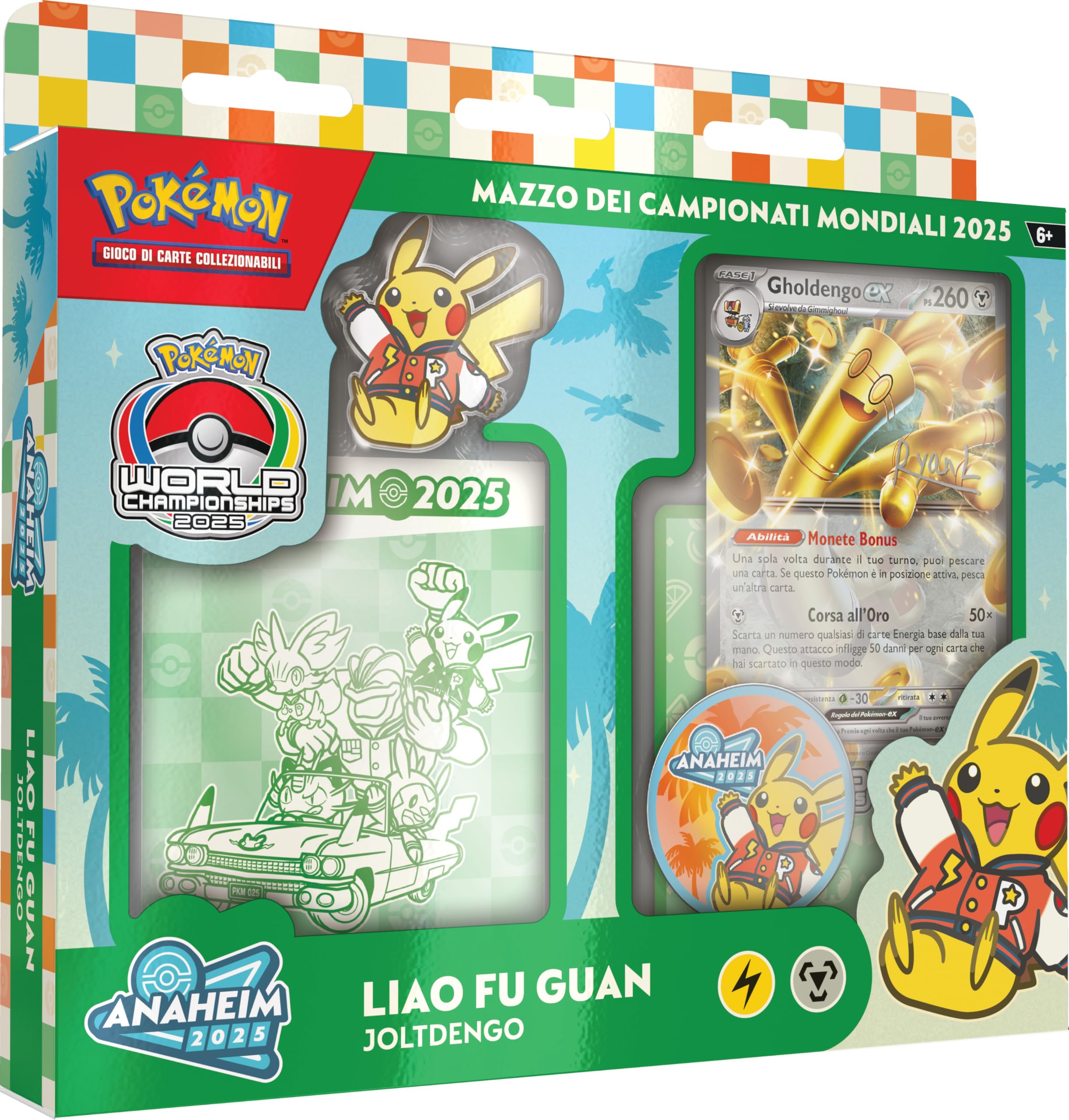 Pokémon: mazzo dei Campionati Mondiali 2025 del GCC Pokémon (Liao Fu Guan), Edizione in Italiano