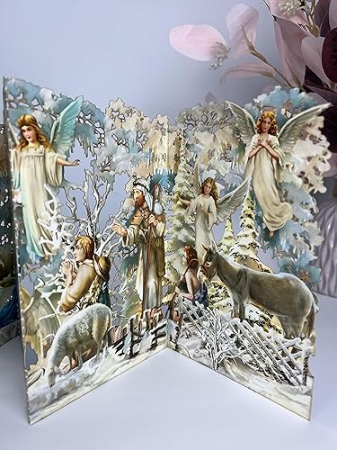 Miniatura 5 de SALAHOANG Zig Zag - Tarjeta desplegable de Jesucristo, tarjeta desplegable 3D para Navidad, tarjeta de Navidad, regalos para Navidad, tarjeta de