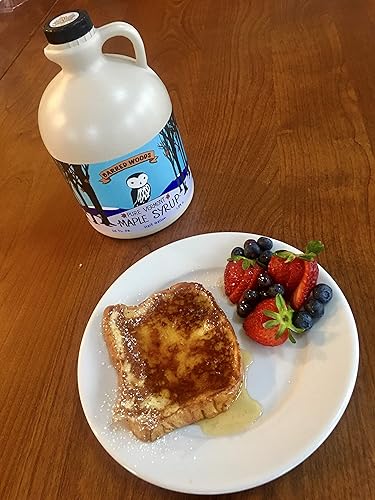 Miniatura 5 de Barred Woods - Jarabe de arce de Vermont 100% puro, orgánico, grado B (ahora conocido como grado A oscuro robusto), jarra de plástico de un cuarto