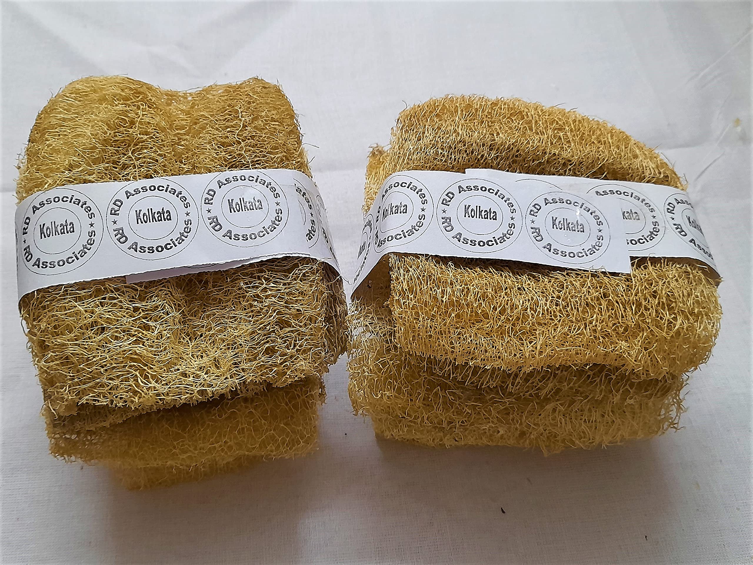 rdassociates ® Natural Scrubber Loofah Kitchen & Bathroom Loofah Small Size (Pack of 10)-image-45