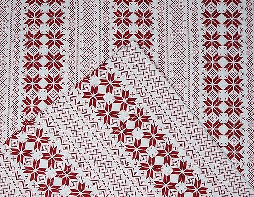 Miniatura 4 de Pointehaven - Juego de sábanas de franela 100% algodón, 180 gm, tamaño king, diseño de copos de isla roja - Cálido y acogedor - Pre-encogido -