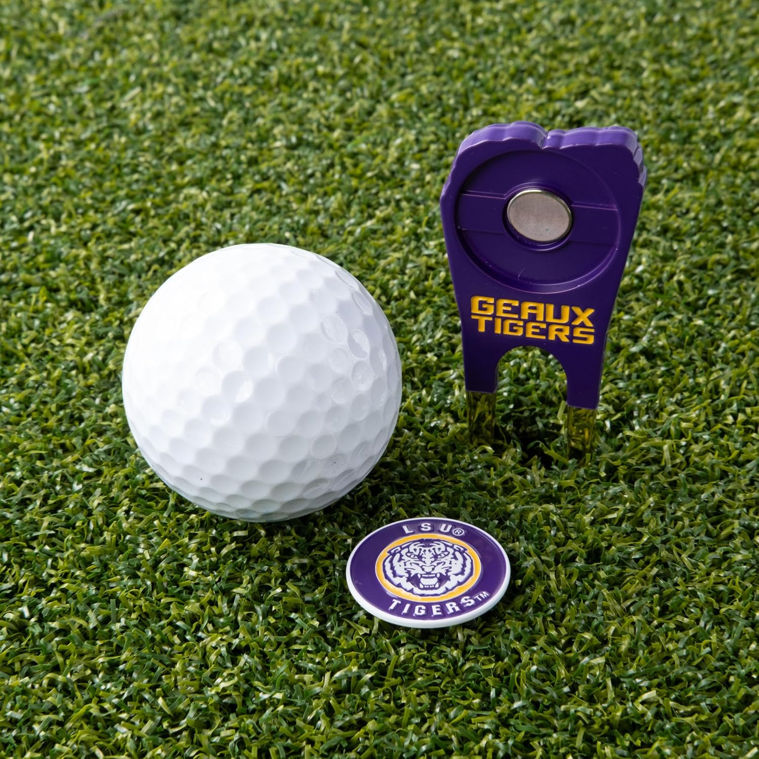 Team Golf NCAA Louisiana St Shaped Divot Tool