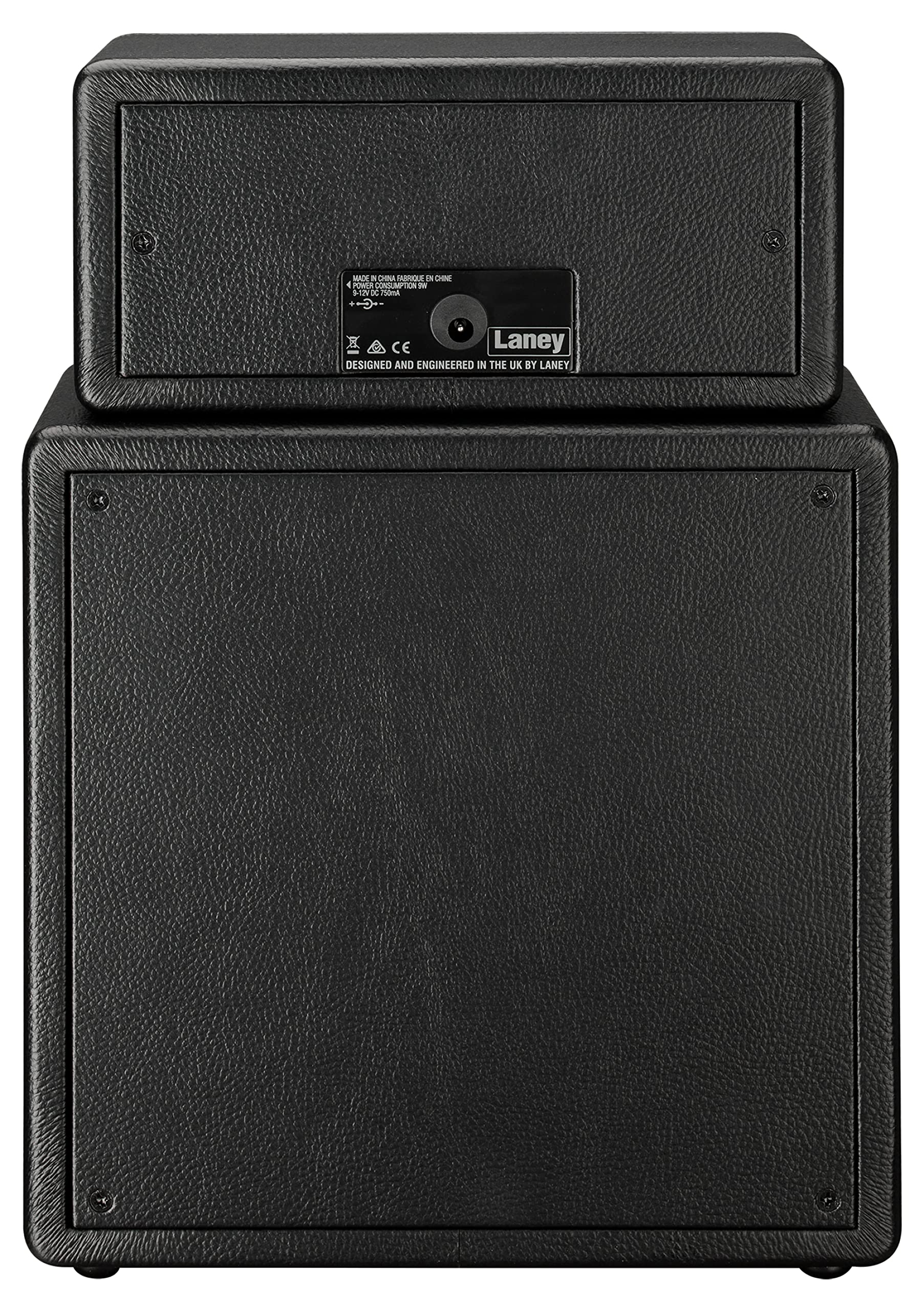 Laney MINISTACK-IRON batteria Guitar Amp - Mini Stack a batteria 6W portatile - 4 altoparlanti, Clean/Drive, Delay, Ingresso per smartphone LSI, AUX IN - Ironheart