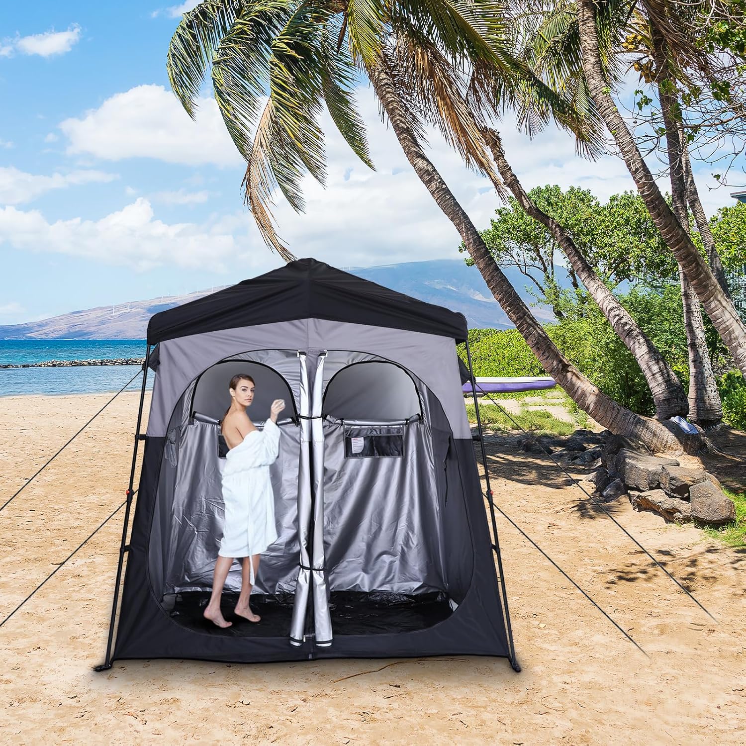 CDEN Camping Shower Tent, Outdoor Shower Enclosure, Camping Shower, Outdoor Bathroom, Pop Up Changing Tent, Oversize CDEN Camping Shower Tent, Outdoor Shower Enclosure, Camping Shower, Outdoor Bathroom, Pop Up Changing Tent, Oversize