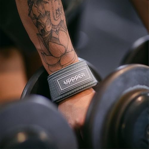 Miniatura 3 de UPPPER Correas de levantamiento de pesas con neopreno acolchado para peso muerto, entrenamiento de fuerza, entrenamientos de gimnasio, correas de