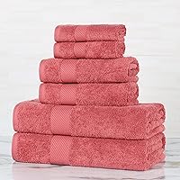 Vista 24 de SUPERIOR Kendell - Juego de toallas de baño de algodón egipcio, absorbentes, para la ducha, artículos esenciales de spa, toallas grandes, básicos