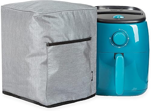 Crutello Funda para freidora de aire con bolsillos de almacenamiento para freidoras de 2.8 a 4.8 cuartos de galón, se adapta a varias marcas,