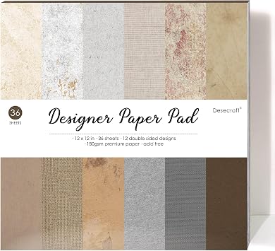 Timeworn Textrue12x12 Scrapbooking Cardstock Decorative Paper for Card Making Background Origami Textured Decorative Scrapbook Paper Scrapbook Materials Supplies