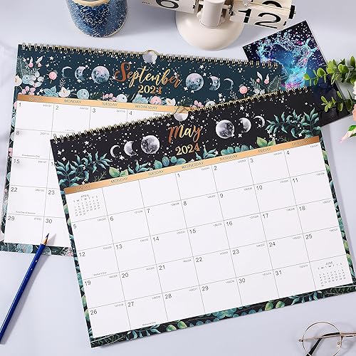 Miniatura 2 de Calendario 2024  Calendario de pared 2024, enero de 2024 a diciembre de 2024, 15 x 11.5 pulgadas, calendario mensual de pared 2024, encuadernación