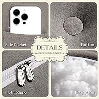 Vista 4 de WOWMAX Cabecero de Cama Multifuncional con Almohada Tapizada Doble, Cabecero para Dormitorio Individual XL, Portátil para Dormitorio Universitario