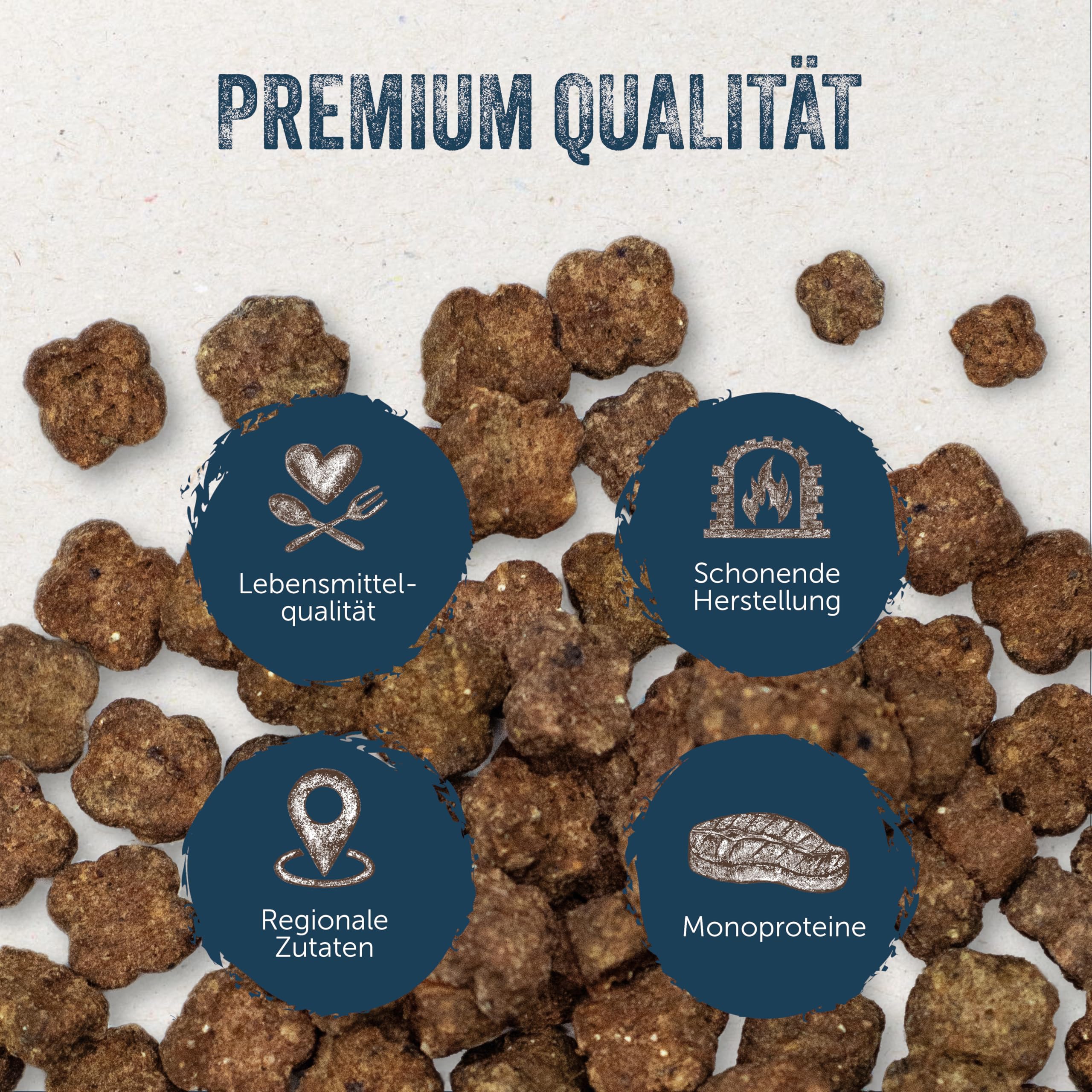 Lakefields Classic Trockenfutter für Welpen | Rind 60% | 4 x 2,5kg | Getreidefreies Welpenfutter trocken | Natürliche Zutaten in Lebensmittelqualität | Äpfel, Karotten & Zucchini | Neue Rezeptur