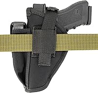 Vista 7 de Maxx Carry Compatible con/reemplazo para doble funda universal de nailon OWB Premium para cinturón de pistola y IWB CCW compatible con Glock 17, 20
