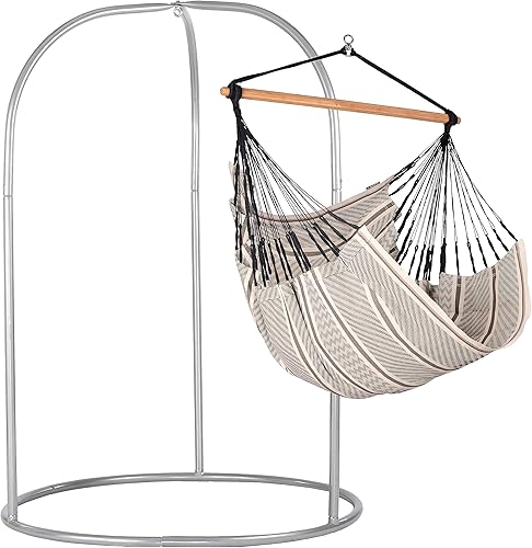 Vista 217 de LA SIESTA - Hamaca de algodón orgánico, modelo Habana Turrón