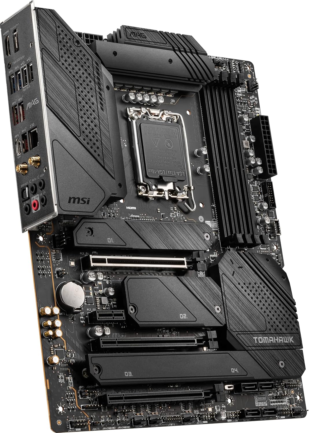 MSI MAG Z690 Tomahawk WiFi DDR4 Gaming Motherboard (ATX, 12th Gen Intel Core, LGA 1700 Socket, DDR4, PCIe 4, CFX, M.2 Slots, Wi-Fi 6) ATX MAG Z690 TOMAHAWK WIFI DDR4