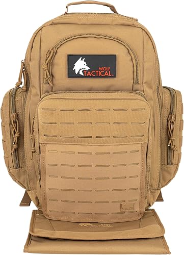 WOLF TACTICAL Diaper Bag Backpack for Dads – Large Capacity, Includes Changing M