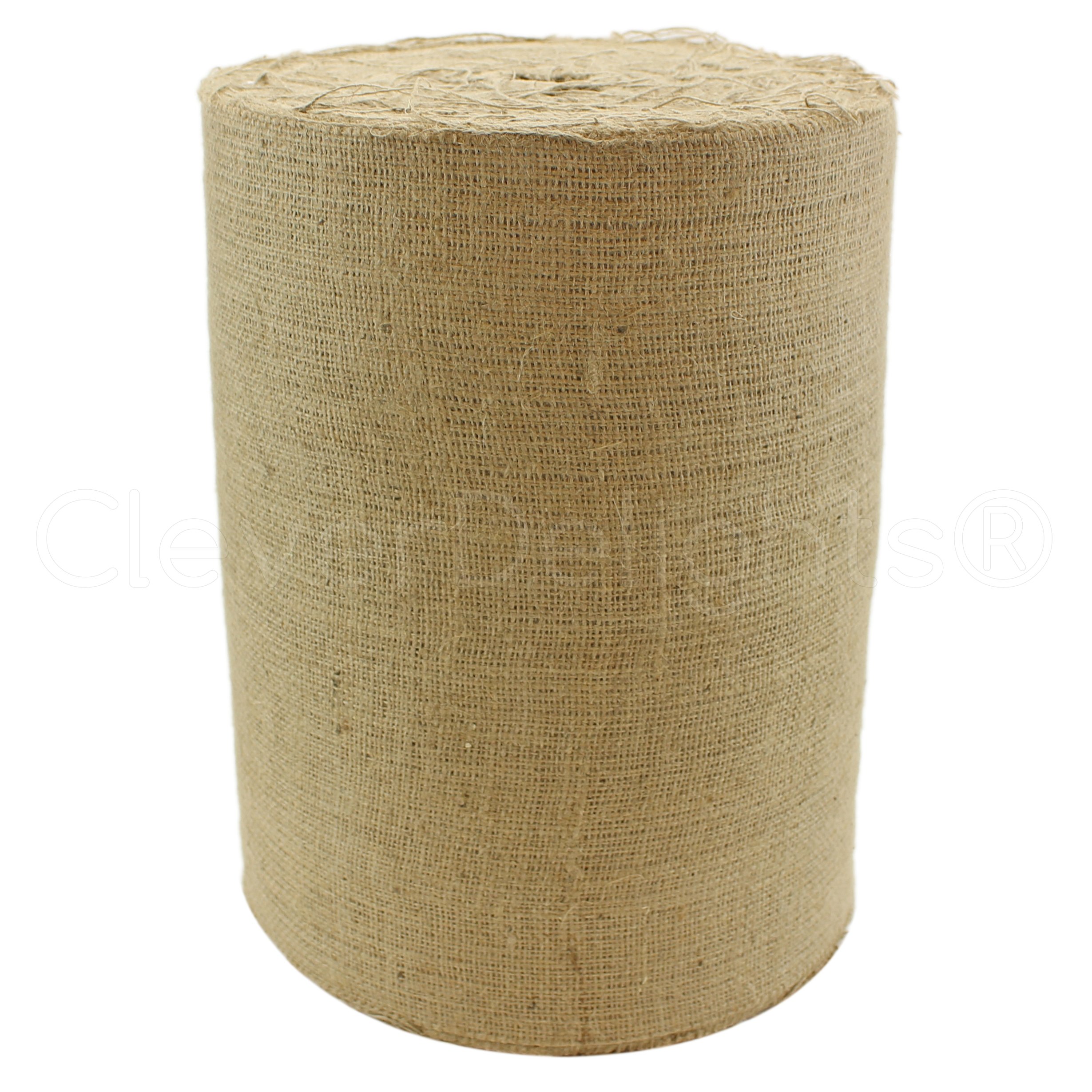 CleverDelights 14" Jute Burlap - Industrial Grade - 100 Yard Roll - Tight-Weave Jute Burlap Fabric - 14 Inch