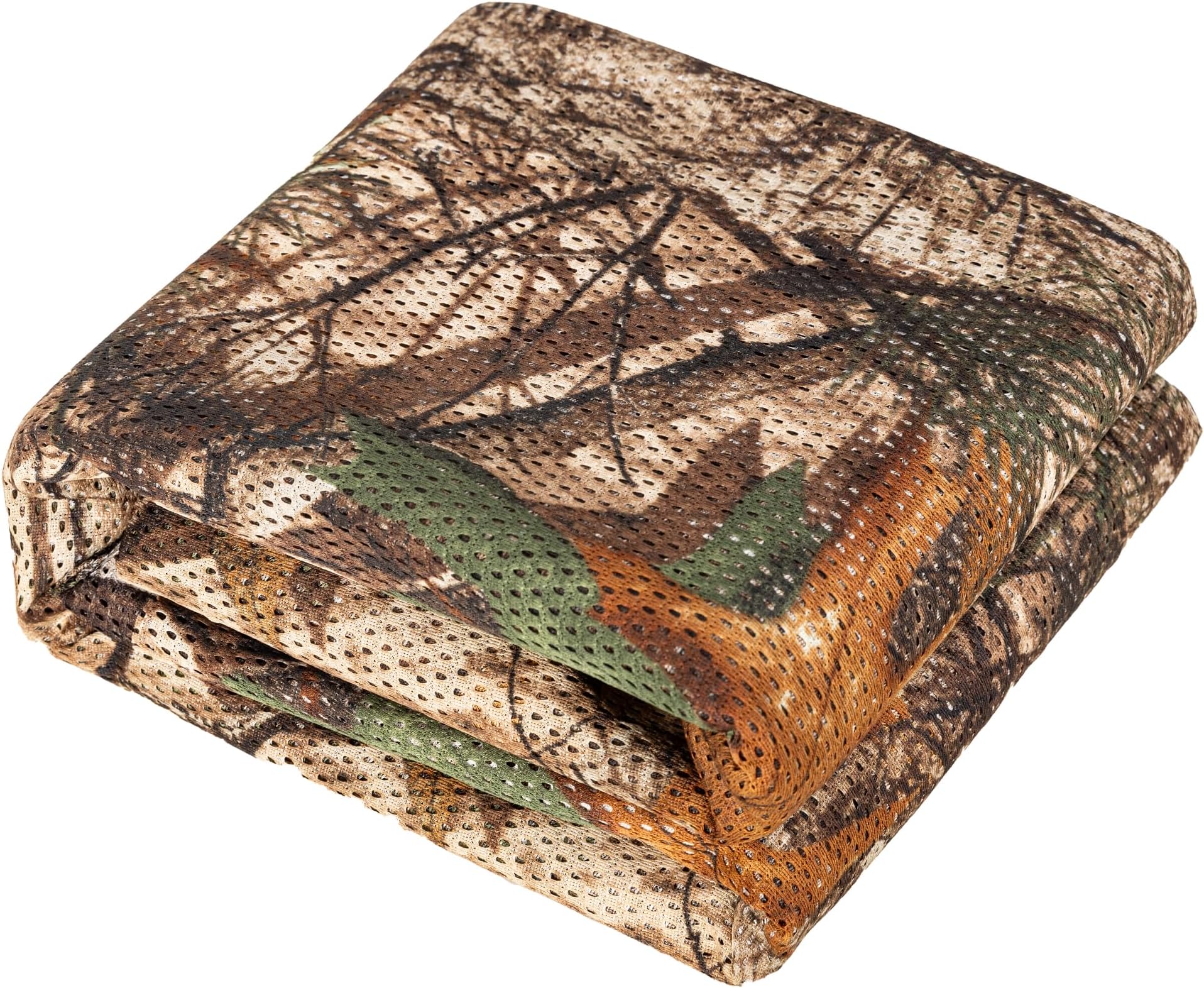 SenmortarCamo Netting, Camo Burlap 75D Camouflage Netting Quiet Mesh Net for Hunting Blinds Sunshade Camping Concealment Shooting Military Tree Stands