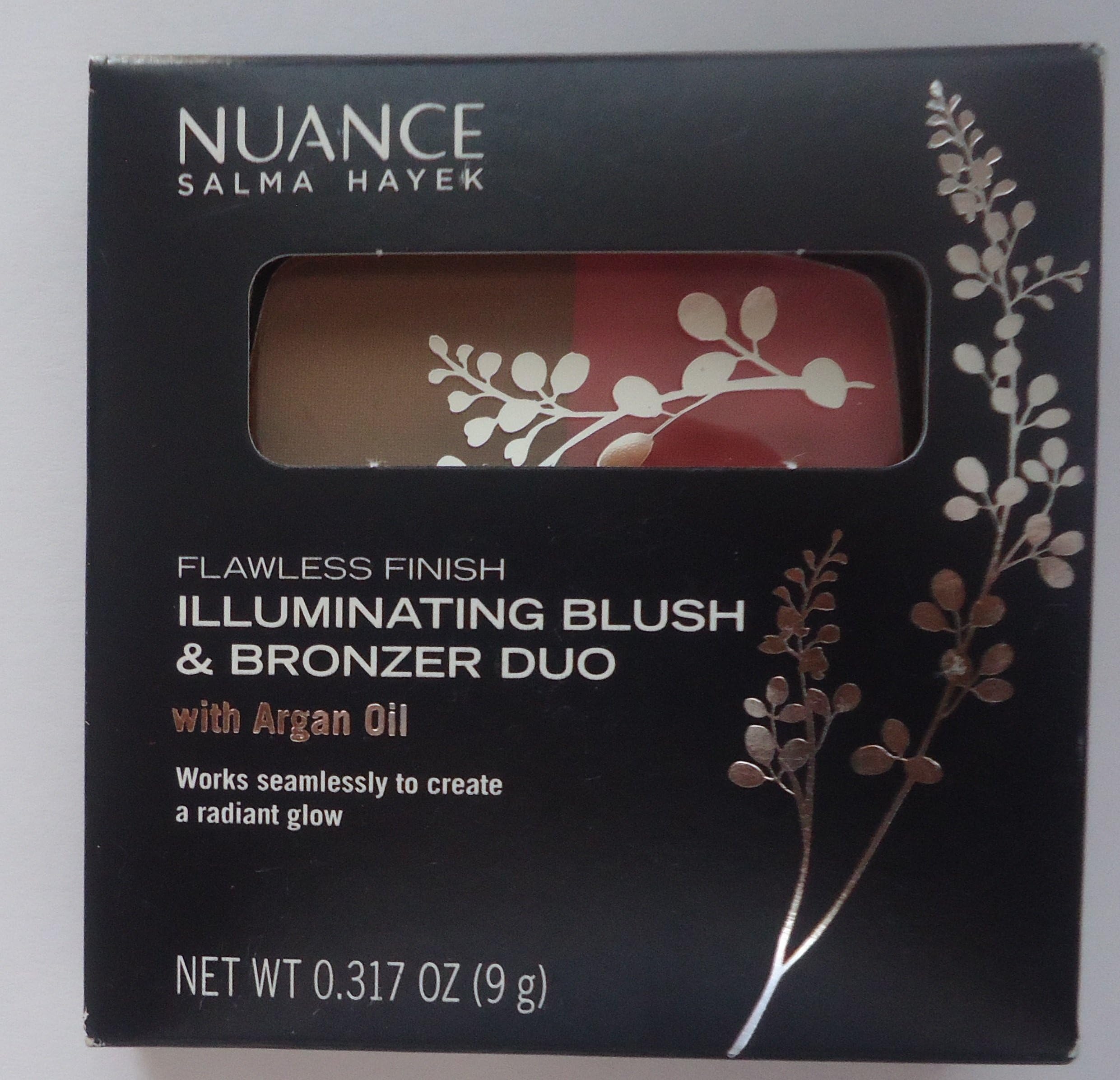 Salma Hayek Nuance Flawless Finish Illuminating Blush & Bronzer Duo with Argan oil 550 Golden Pink