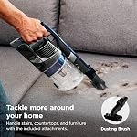 Shark Cordless Vacuum Cleaner with HEPA Filter, Lightweight, Portable, Rechargeable, Powerful Pet Hair Pickup, Removable Handheld, Crevice Tool, Dusting Brush, 50-min Runtime, Blue, IZ363HT | Lightweight Carpet and Hardwood Floor Vacuum for Pet Hair,