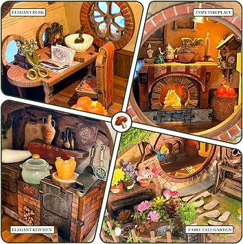DIY Miniature House Kit The Magic Ring House 3D Wooden Puzzles