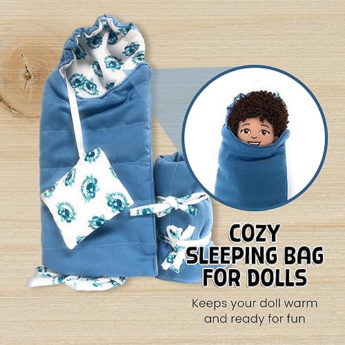 Miniatura 2 de Saco de dormir para muñeca con almohada adjunta.