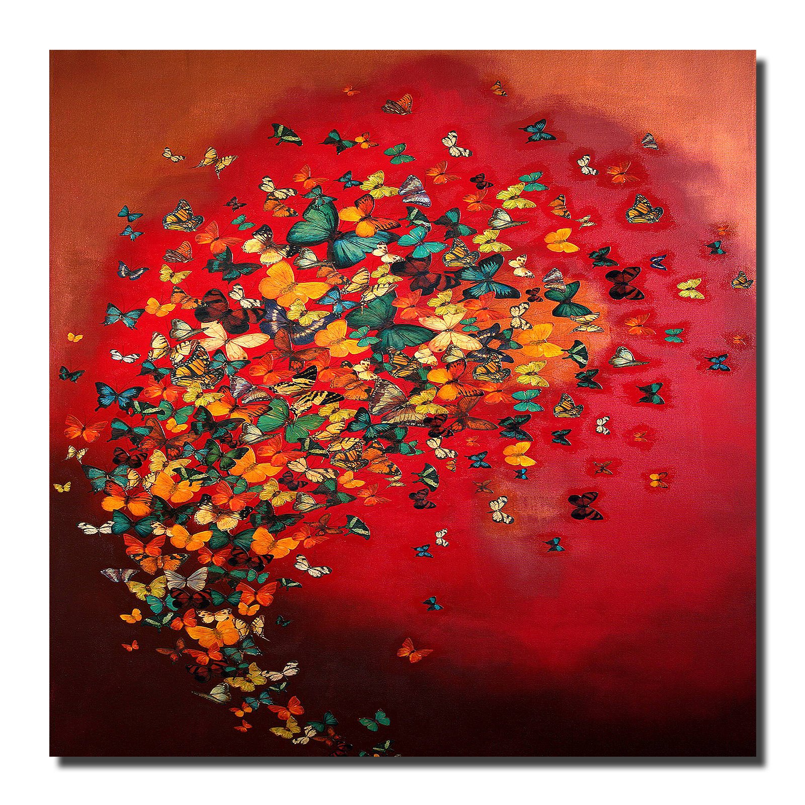 Hd Print Modern Minimalist Butterfly Painting Home Bedroom Living Room Study Decorative Wall Art