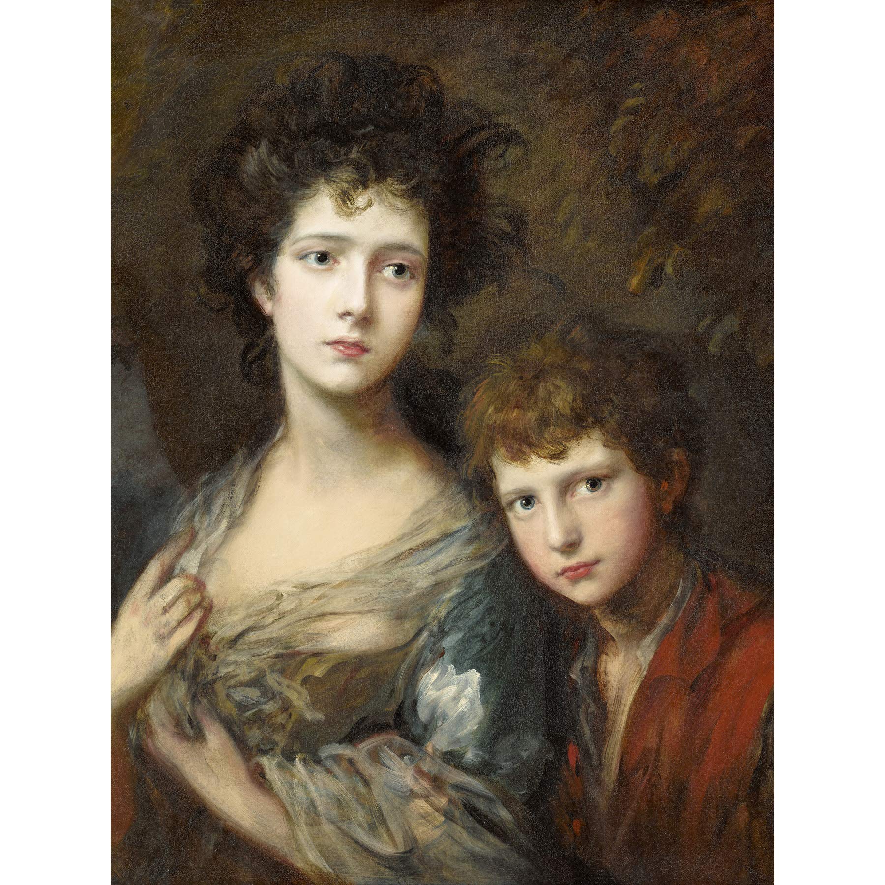 Artery8 Gainsborough Elizabeth And Thomas Linley Painting Premium Wall Art Canvas Print 18X24 Inch