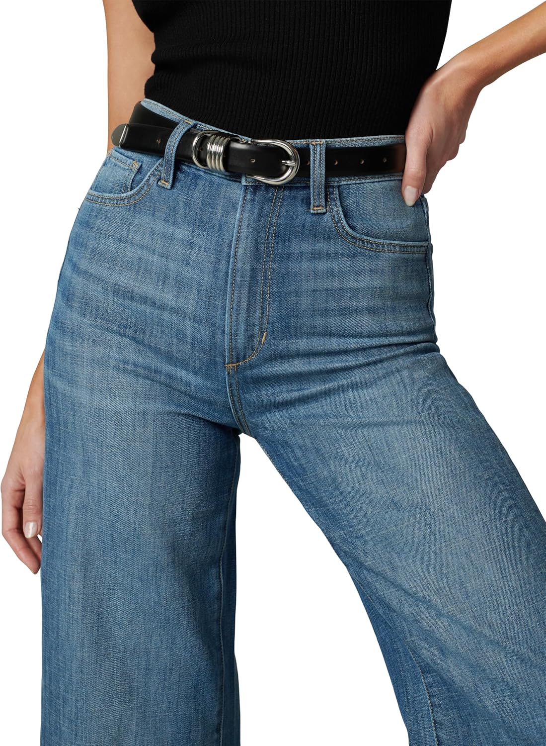 Joe's Womens The Mia High Rise Wide Leg Ankle Jean - Image 4