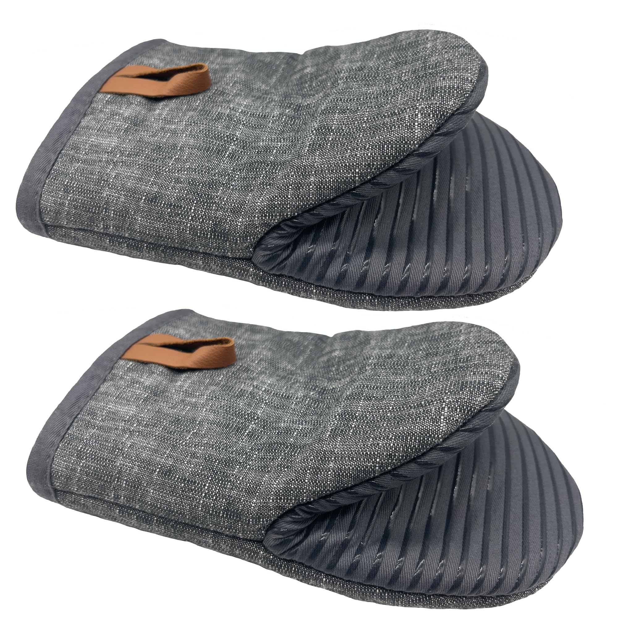 1 par de manoplas de horno, mini manoplas de silicona resistentes al calor hasta 260.0 °C, superficies de agarre antideslizantes y guantes de lazo para colgar para cocina, hornear, barbacoa
