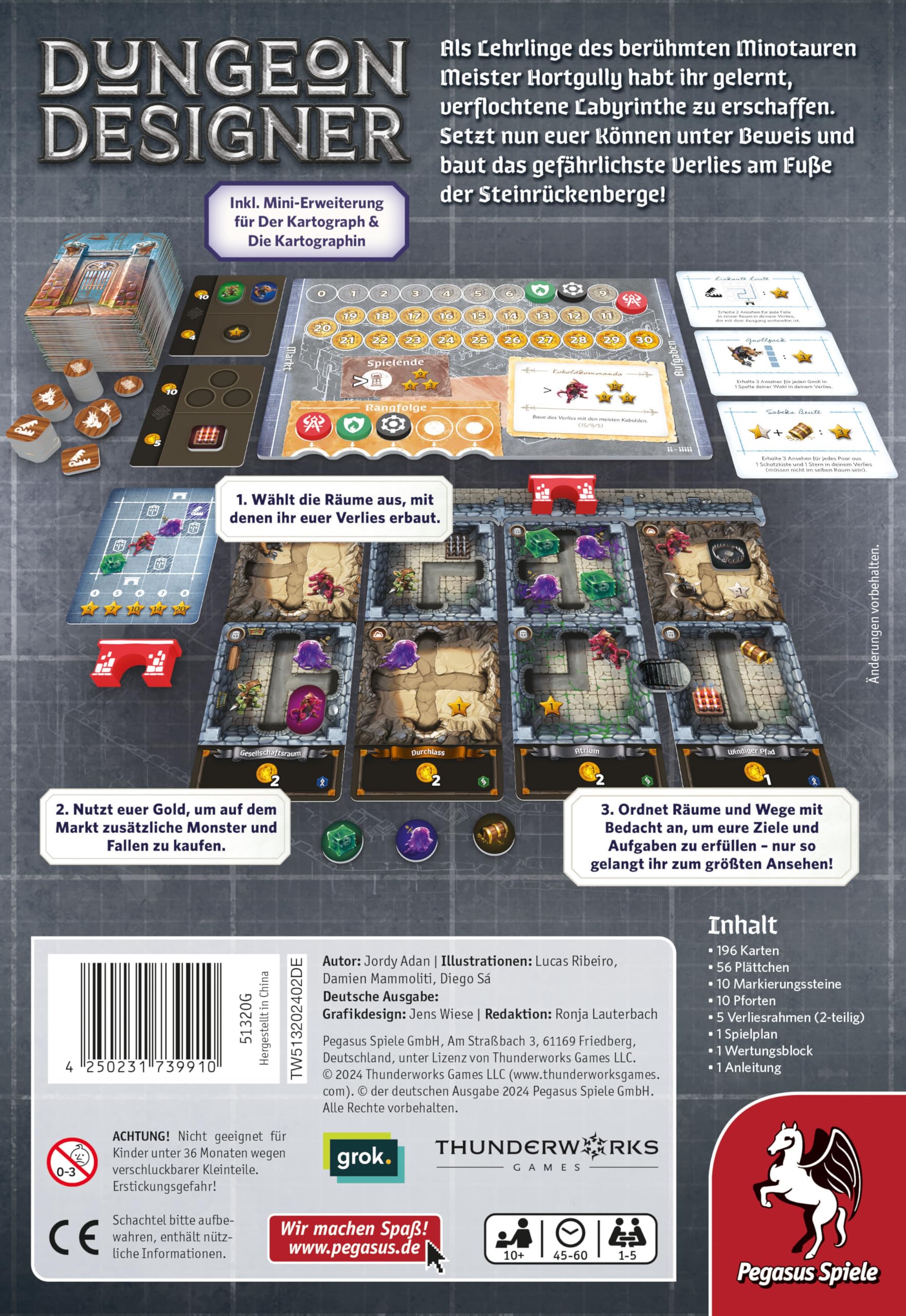 Pegasus Spiele 51320G Dungeon Designer