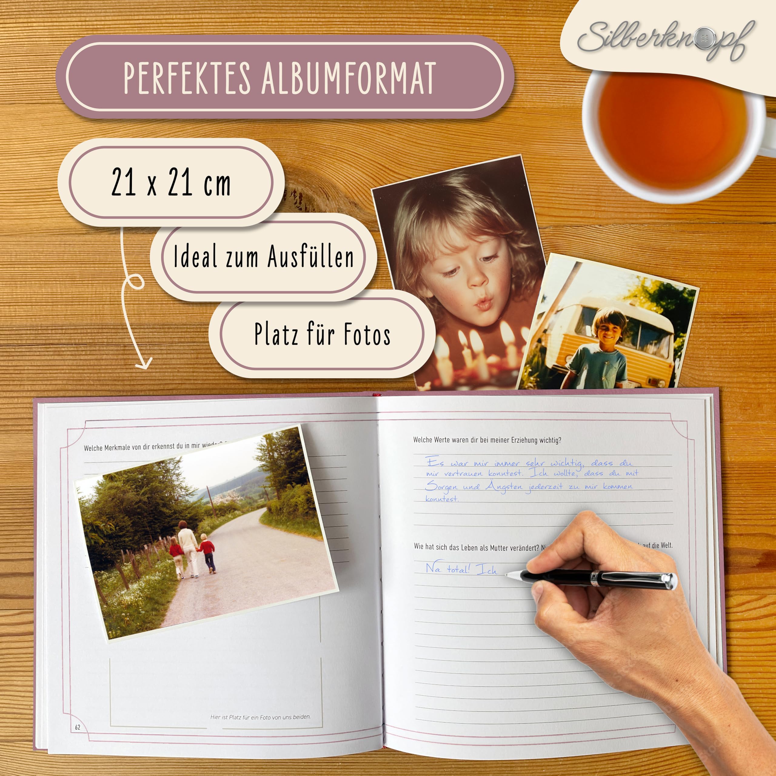 Mama erzähl mal | Erinnerungsbuch zum Ausfüllen | Mama Buch als besonderes Geschenk zum Geburtstag, Weihnachten, Muttertag | Familienbuch als einzigartige Geschenkidee