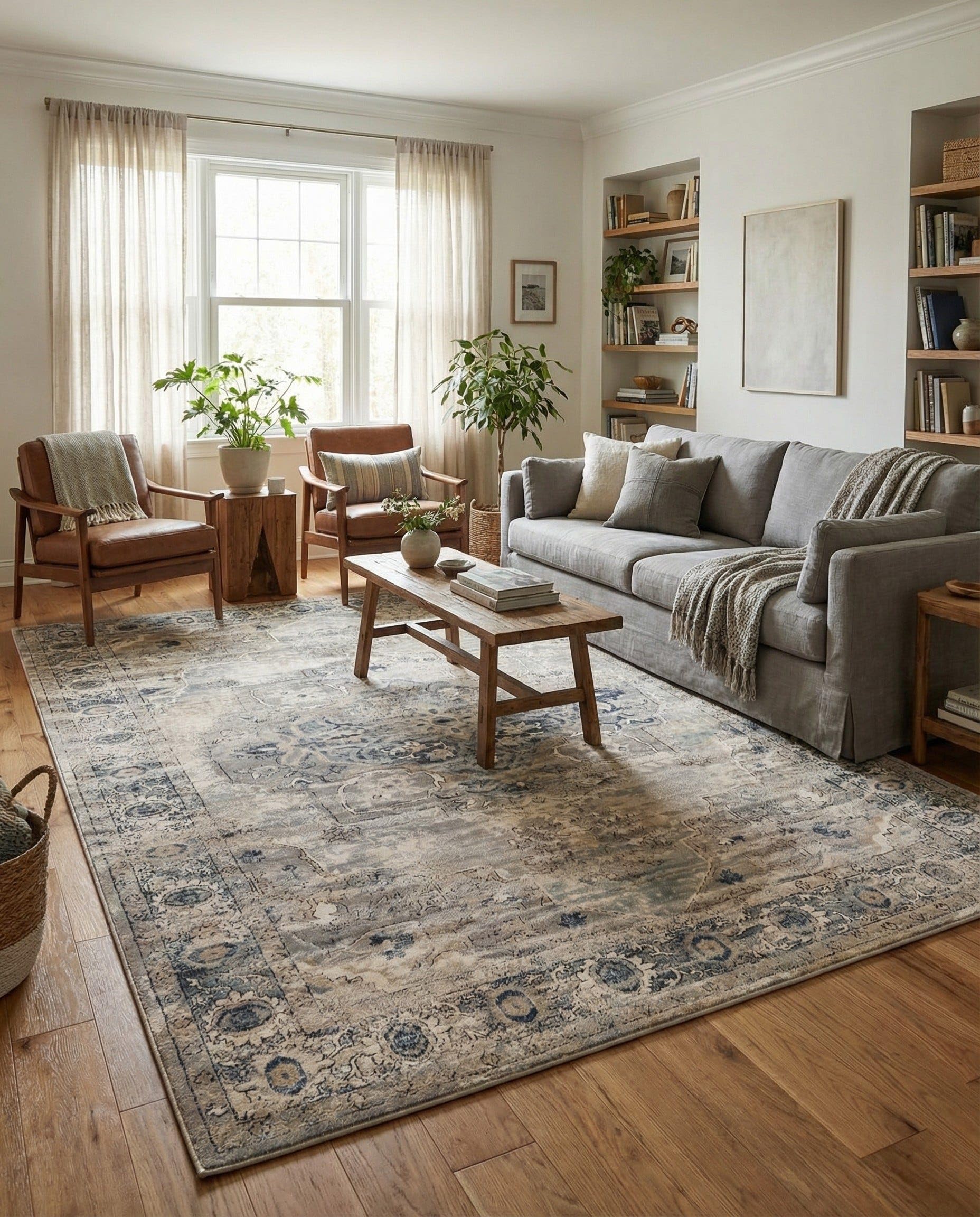 Photo 1 of >>>>Similar>>>Rugs.com Oregon Collection Rug – 8' x 11' Gray Low-Pile Rug Perfect for Living Rooms, Large Dining Rooms, Open Floorplans
