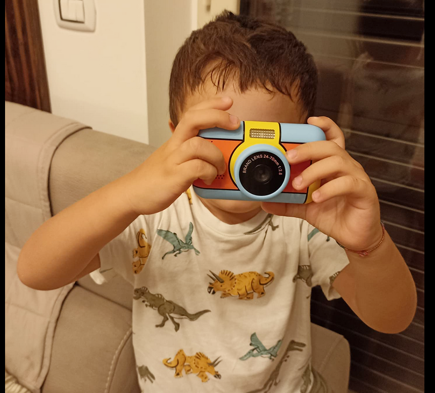 Appareil Photo Numérique Enfant YunLone ToyZoom 24MP 1080P HD Avec Carte SD 32Go - Violet