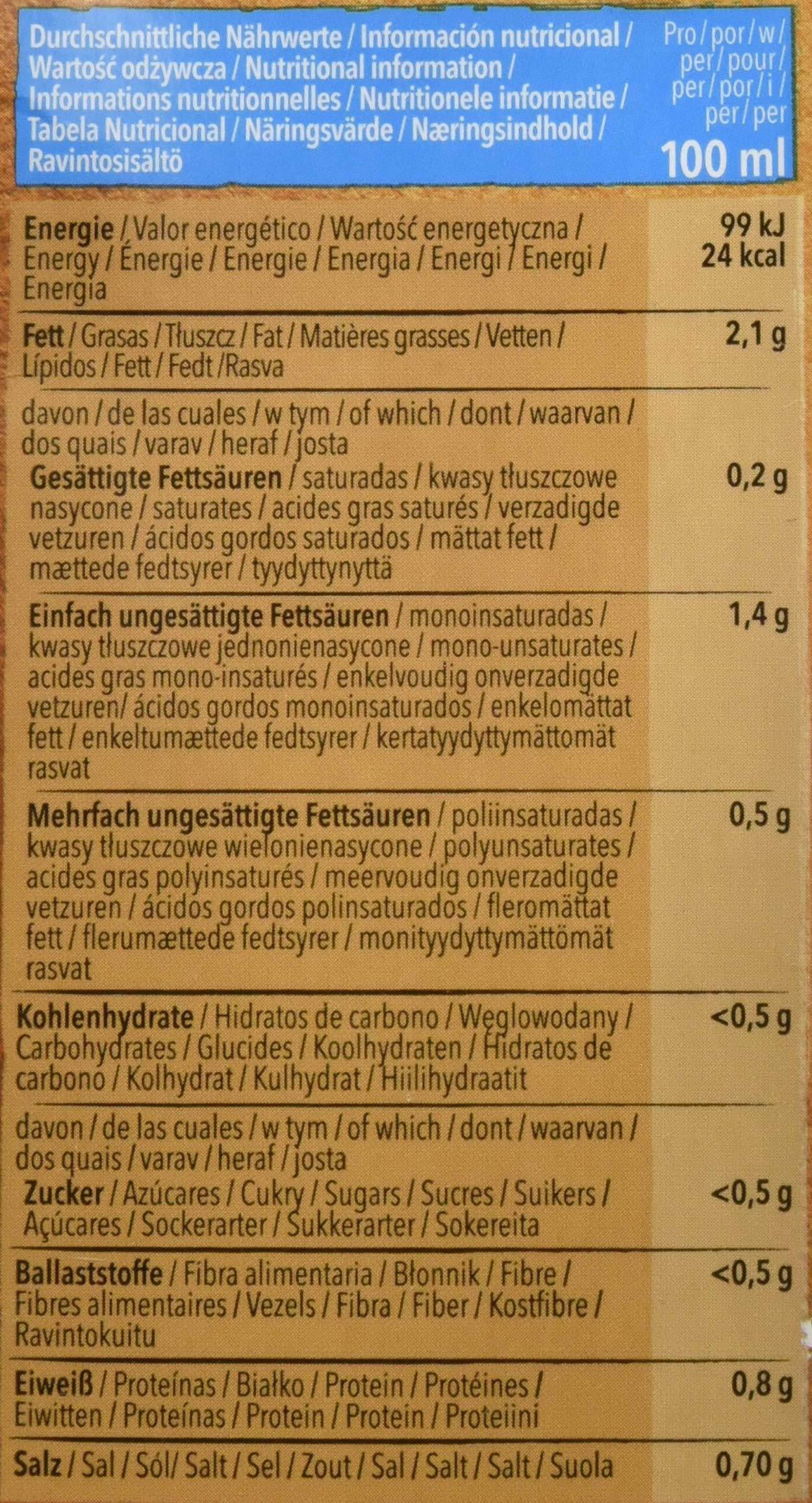 Natumi Mandeldrink Ungesüßt Bio Vegane Milchalternative, Nuss, 1 ltr (6er Pack)