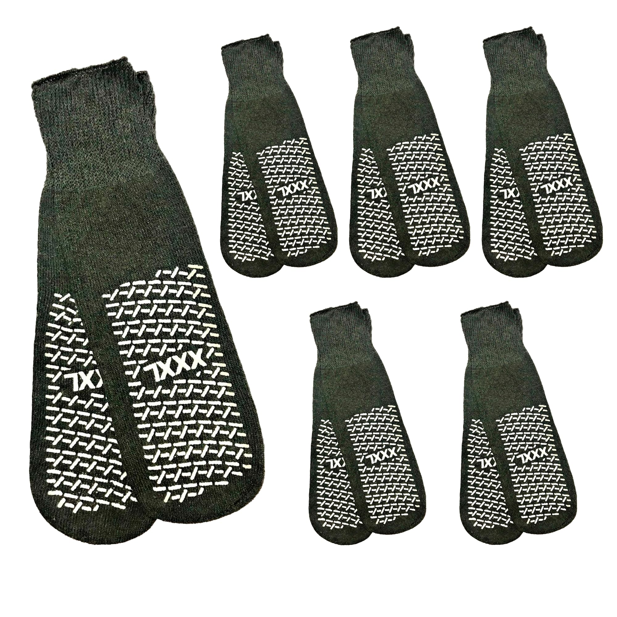 FedMois 6 paia calzini antiscivolo in cotone bimbi bambini motivi