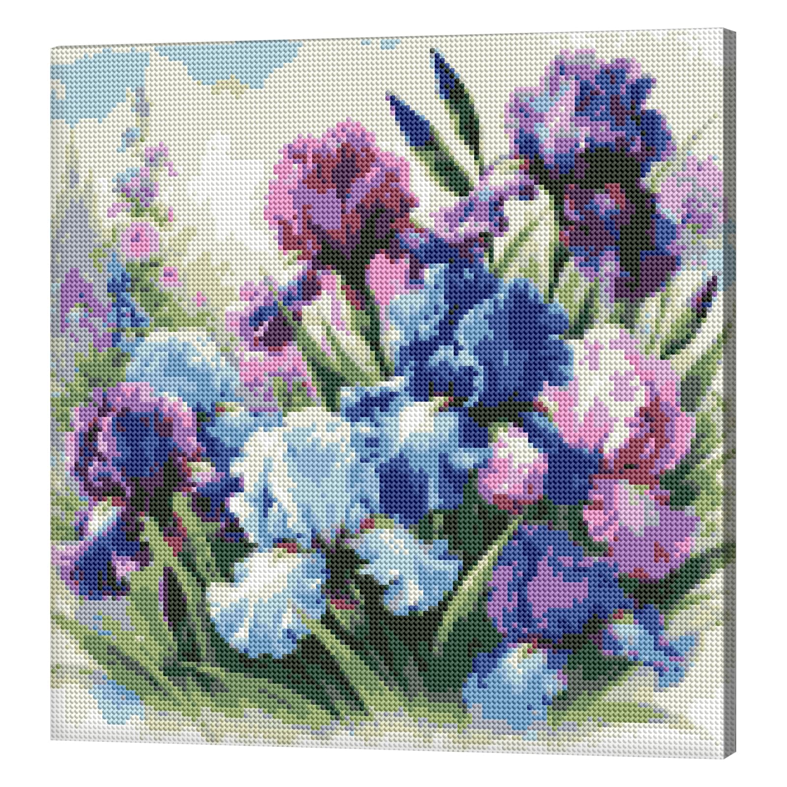 Iris Full DIY 5D okrągłe wiertło diamentowe kropki zestaw do malowania 40 x
