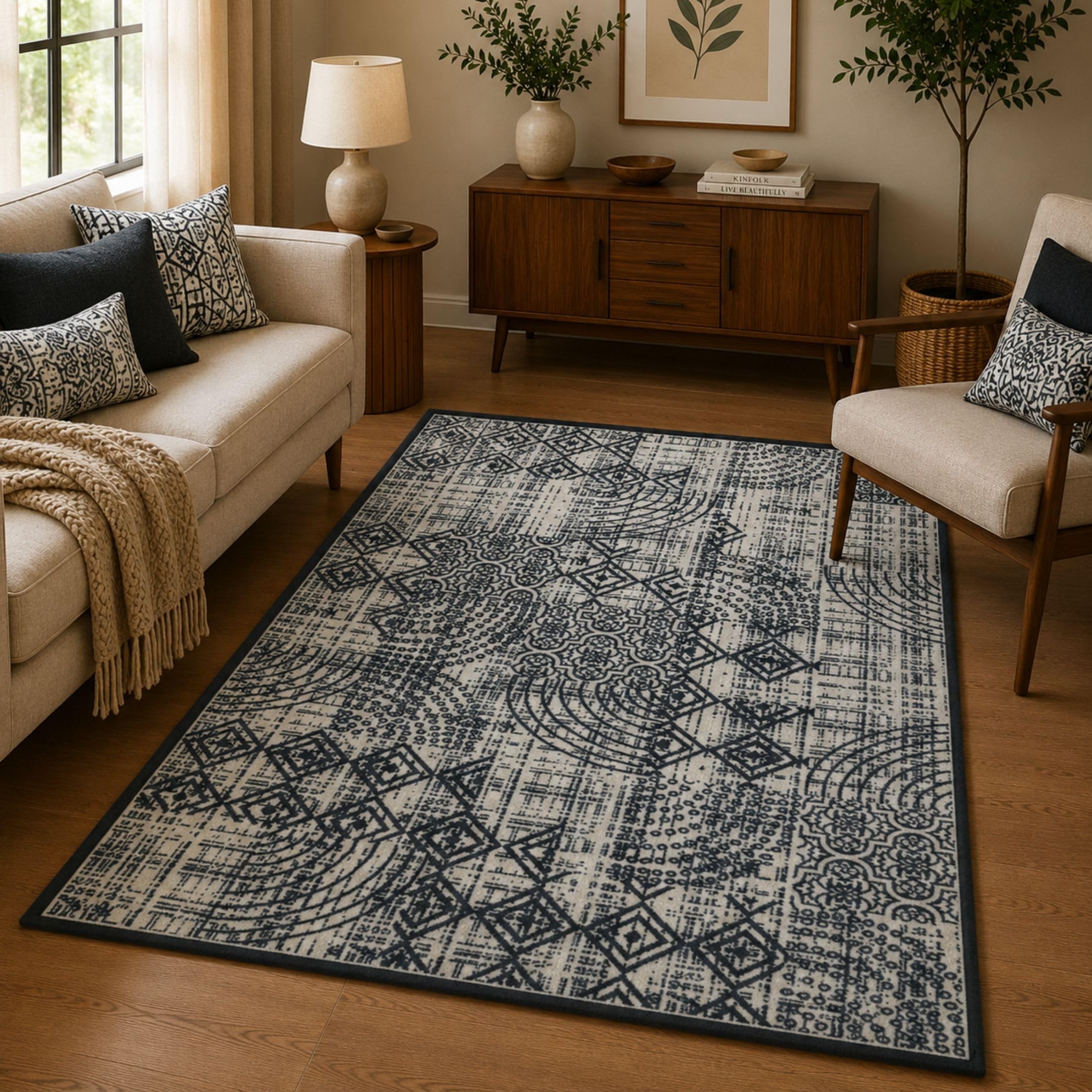 Vintage Digital Print Carpet - Soft Microfiber Rug -14 Vintage Digital Print Carpet - Soft Microfiber Rug -14