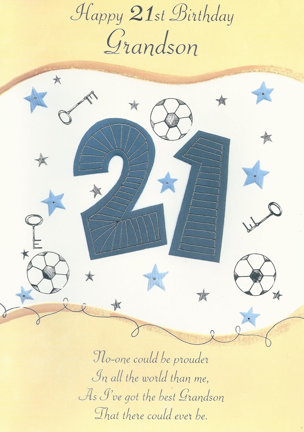 Grandson 21st Birthday Card- Shop Inc