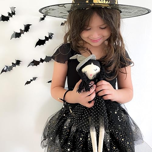 Miniatura 6 de MON AMI Peluche Bellamy de murciélago gris, 15 x 14 pulgadas, juguete de murciélago de Halloween de alta calidad, uso como decoración de