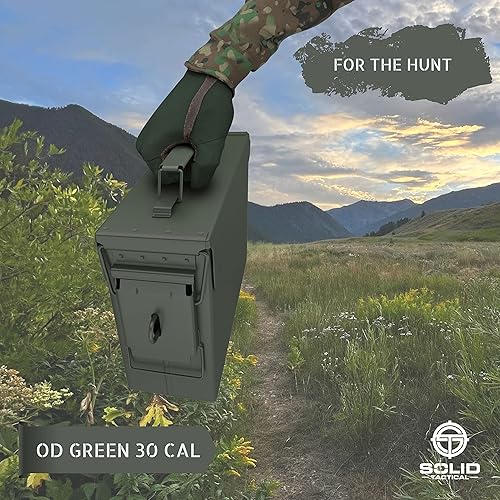 Miniatura 7 de Lata de munición de metal  Nuevo contenedor de almacenamiento de municiones militares y del ejército  Cajas de municiones M2A1 y M19A1  Utiliza