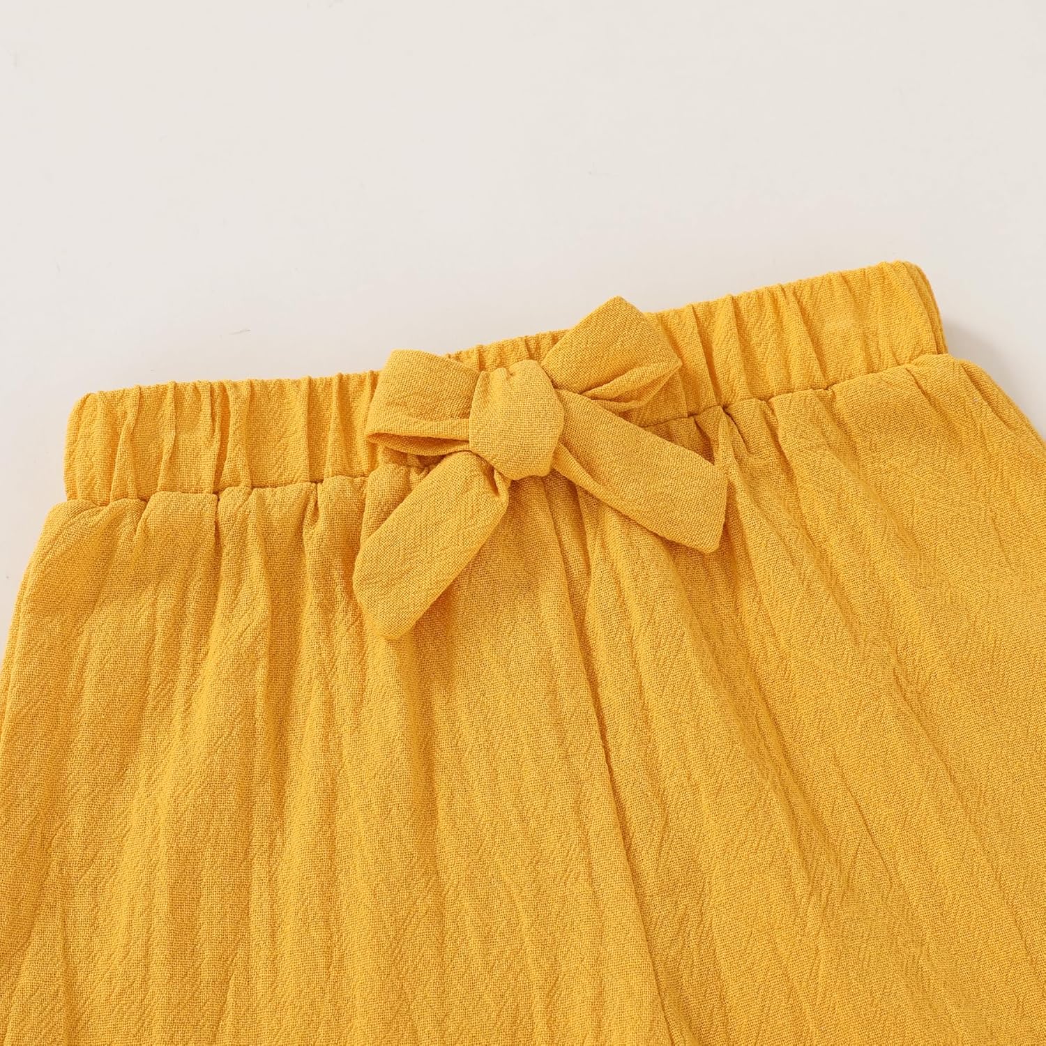 YOUNGER TREE Toddler Baby Girls Clothes Sunflower T-shirt + Bowknot Shorts with Cute Summer Girl Clothes Set - Image 6