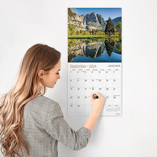 Miniatura 4 de RED EMBER Reflections - Calendario mensual de pared colgante 2024, abierto de 12 x 24 pulgadas, papel grueso y resistente, para regalo, hermoso