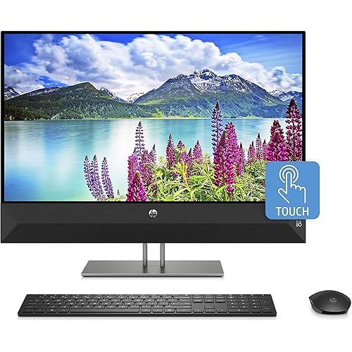 HP Pavilion 24 All-in-One PC 23.8" Touchscreen, Intel Core i5-8400T, Intel UHD Graphics 630, 1TB HDD + 16GB Optane memory, 4GB SDRAM, Wireless Mouse and Keyboard, FHD Privacy Webcam, 24-xa0053w