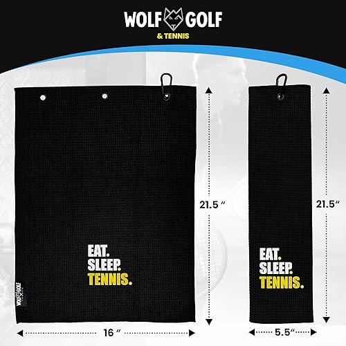 Miniatura 4 de Eat Sleep - Toalla de tenis bordada para hombre, toallas de tenis personalizadas para mujeres, accesorio para cancha de tenis, regalos de tenis